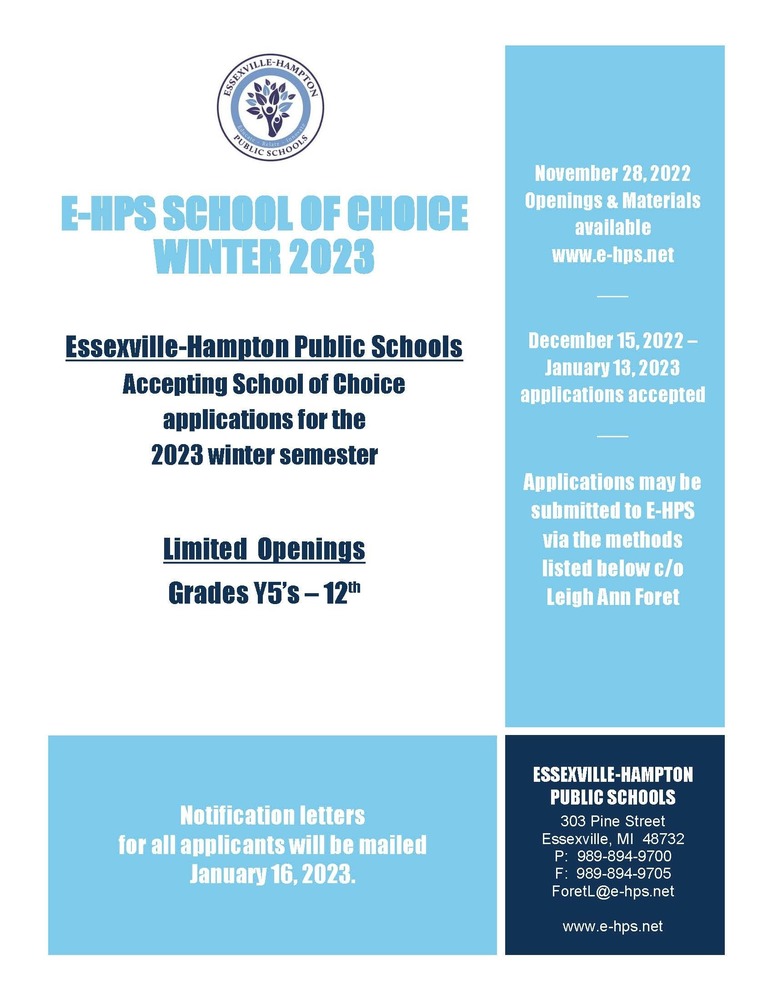 School of Choice Winter 2023