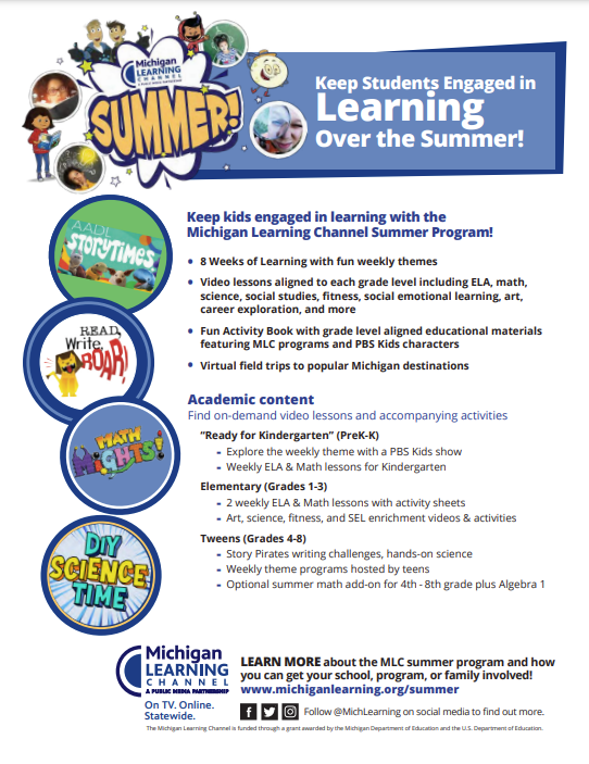 Michigan Learning Channel  Summer Program
